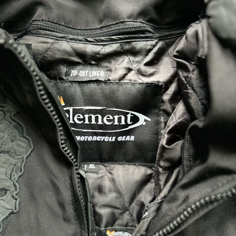 X Element Black Quilted Motorcycle Gear